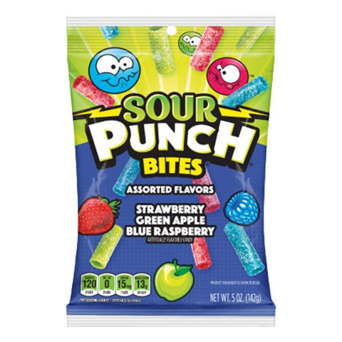 Sour Punch Bites Assorted Flavours Share Bags 142g