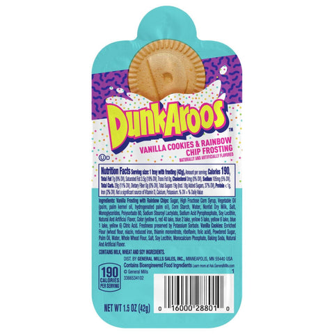 Dunkaroos Vanilla Cookies with Chocolate Cream 1.5oz/42g