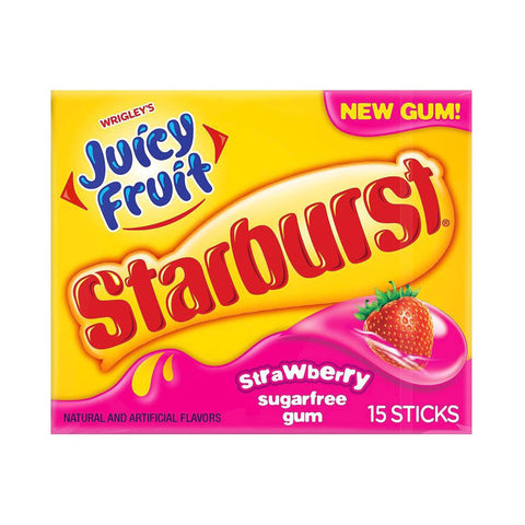 Starburst Juicy Fruit Strawberry 15 Sticks
