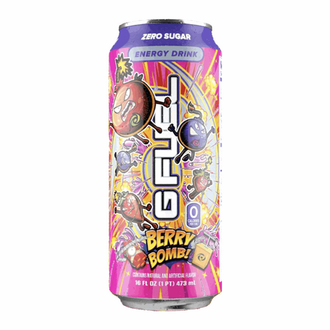 G FUEL - Zero Sugar Energy Drink - Berry Bomb (Strawberry & Blueberry Flavour) 473ml