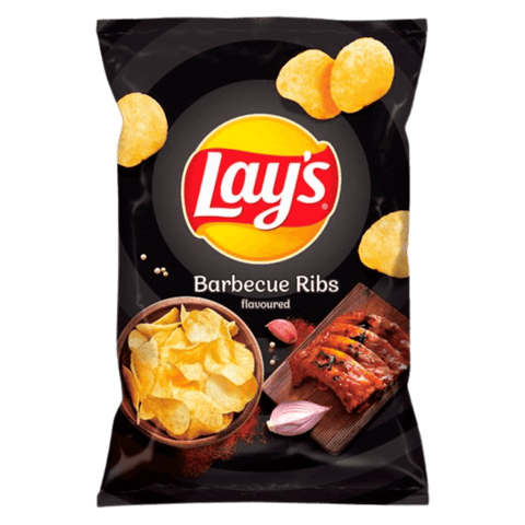 Lay's Barbecue Ribs Flavoured Potato Crisps 140g - Treat RushLays